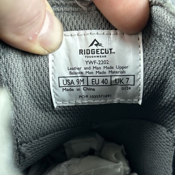 Ridgecut YWF-2202 Women's Homesteader Waterproof Gray Boots, Size 9 Work Boots - Picture 8 of 8